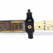 Dagger with ivory handle, Toledo, 19th century