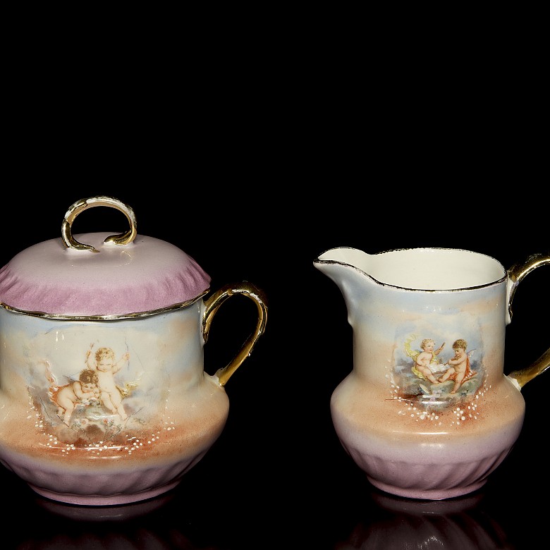 Set de té Foëcy Limoges France, por Albert Pillivuyt (s. XX) - 2