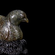 Carved jade figurine ‘Quail’, Qing dynasty