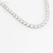 Collar-Riviere in white gold and diamonds 11.39cts