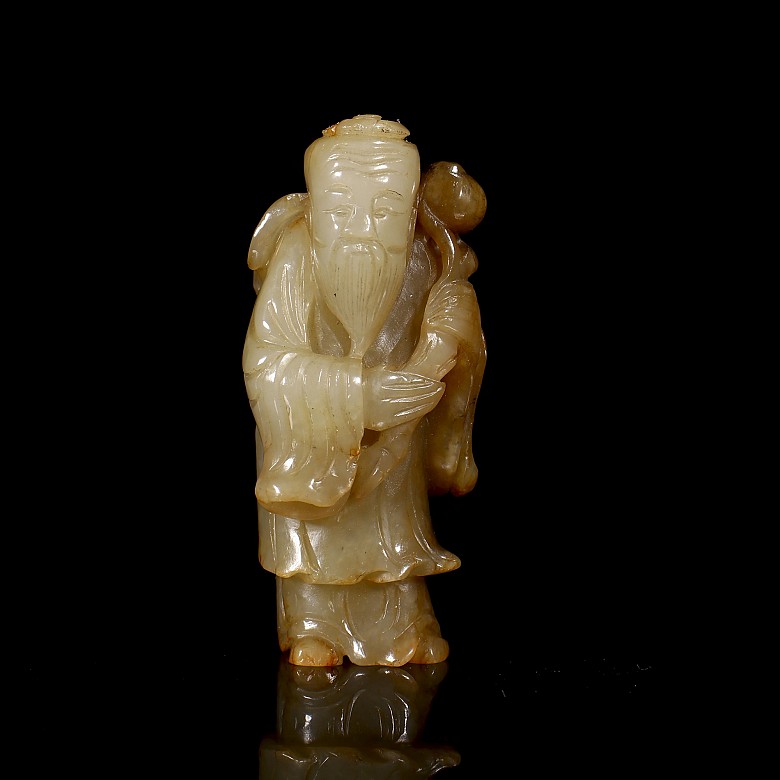 Jade figurine of Hetian “Elder” Qing dynasty