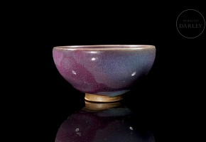 Junyao glazed earthenware cup, Song dynasty