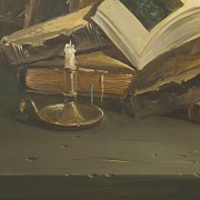 Santiago Torres Pons (20th century) ‘Still life with books’ - 2