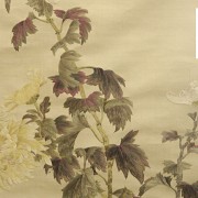 Embroidered silk panel, China, 20th century