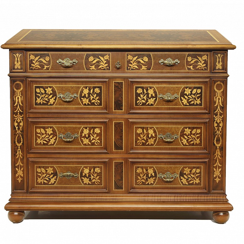 Dutch walnut marquetry furniture