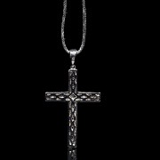 Cross in white gold and diamonds