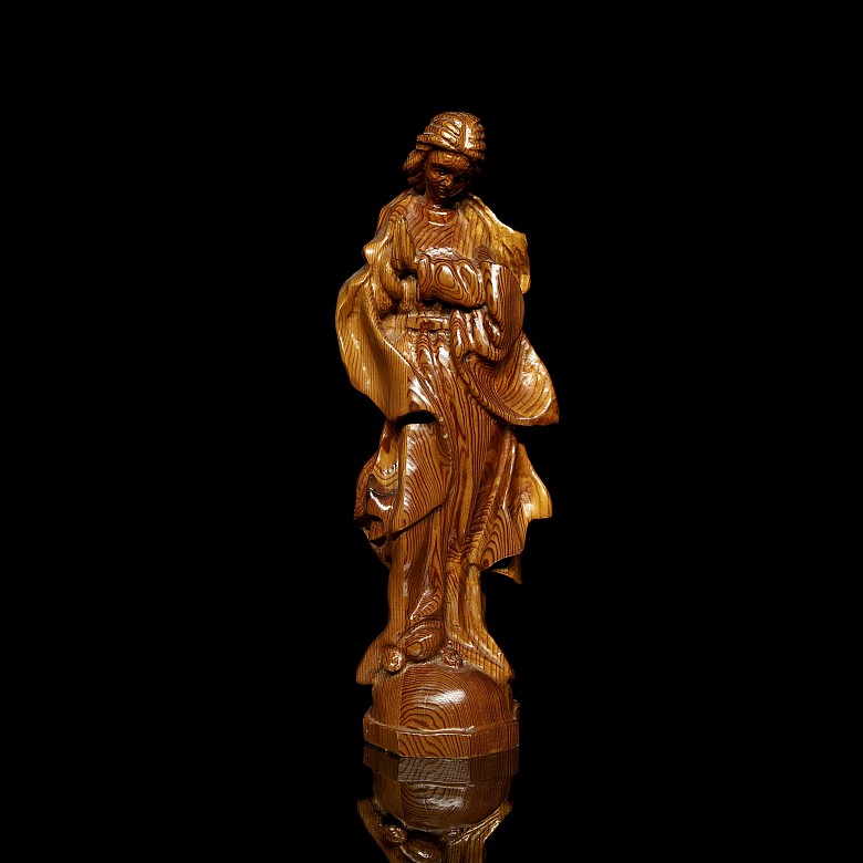 Wood carving ‘Immaculate’ 19th - 20th century