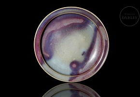 Ceramic ‘Junyao’ glazed ware dish, Song dynasty