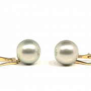 Tahitian pearl earrings