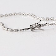 18k white gold bracelet.