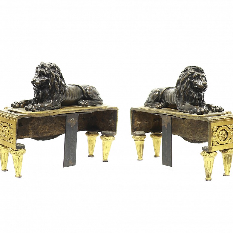 Pair of bronzes following models by Pierre-Philippe Thomire (1751-1843), France, 19th century