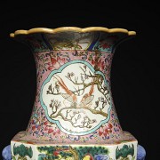 Cantonese vase famille rose “Scenes”, 20th century