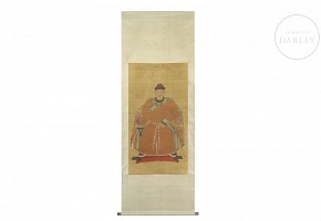 Chinese painting ‘Noble Portrait’, Qing dynasty