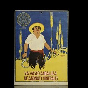 Advertising poster ‘S-A Basque Andalusian Fertilizers and Minerals’, 20th century