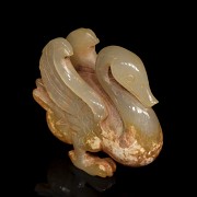 Carved jade figurine ‘Goose’, Han dynasty