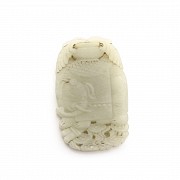 Carved jade plaque.