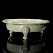 Celadon-glazed ceramic tripod censer ‘Lions’, Jin dynasty