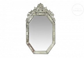 Venetian octagonal mirror, 19th-20th century