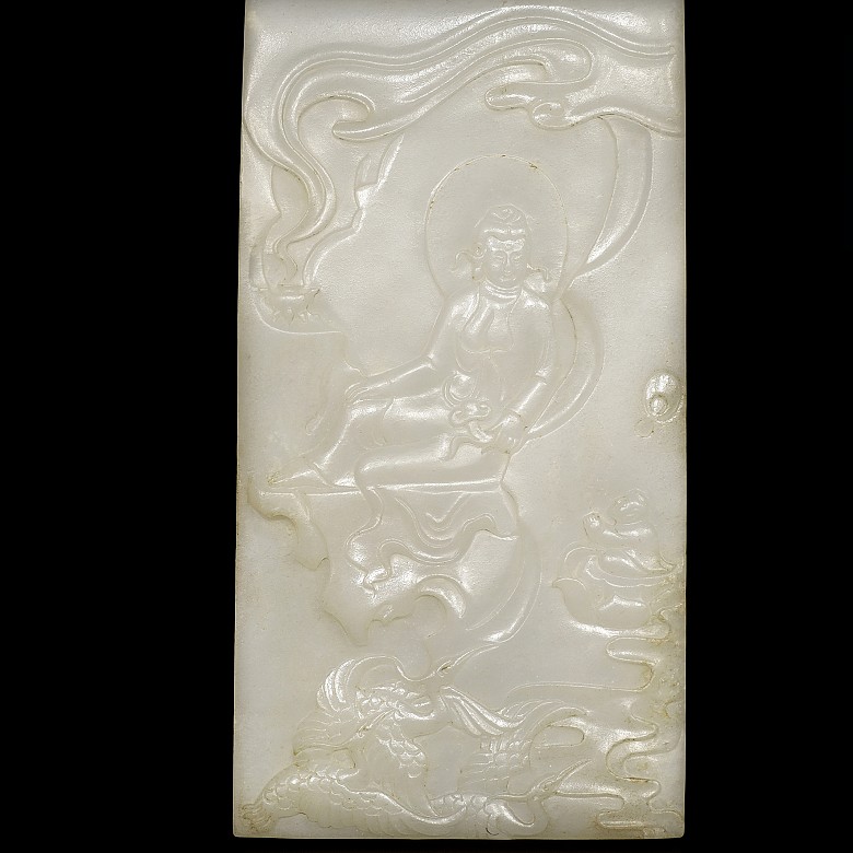 White jade plaque 