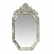 Venetian octagonal mirror, 19th-20th century