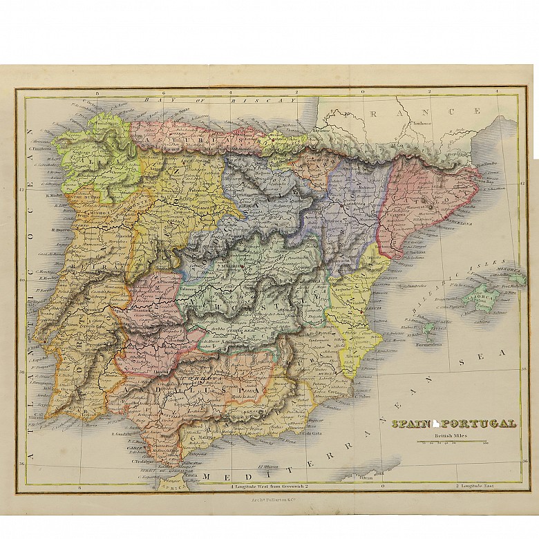 Set of English maps of the 