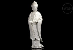 Guanyin white glazed porcelain, Qing dynasty