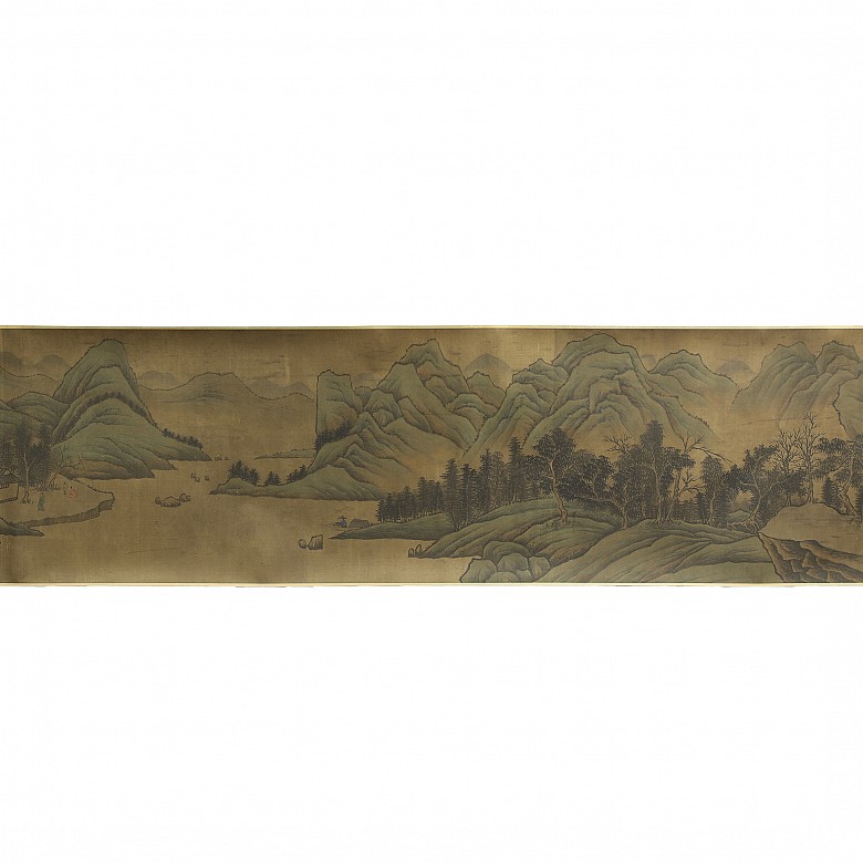 Set of painting, calligraphy and poem, 20th century