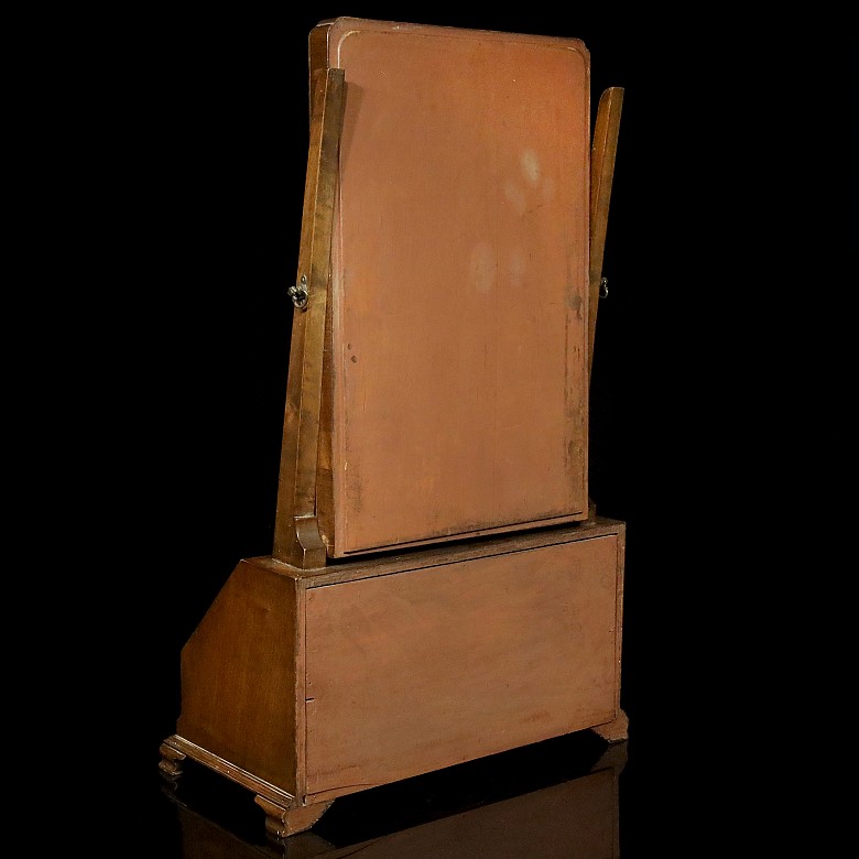 Dressing table mirror with desk, 19th century