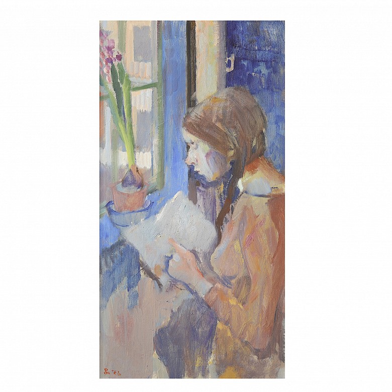 Painting ‘Woman by the Window’, 1973