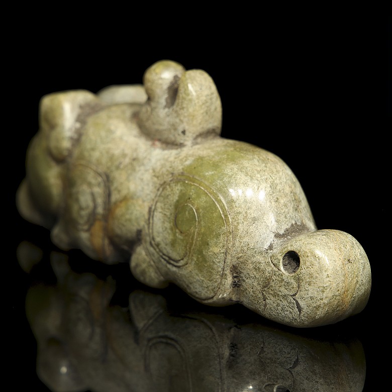 Jade sculpture 'Mythical Beast', Western Zhou Dynasty