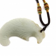 White natural Jade Pendant.