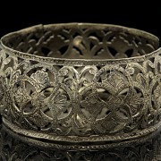 Set of three silver bracelets, 20th century