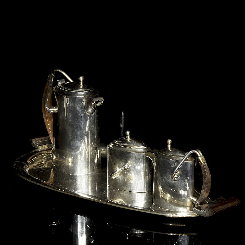 Mexican silver coffee set