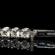 White gold and diamond rivière bracelet