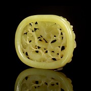 Carved yellow jade plaque “Dragon”, Qing dynasty