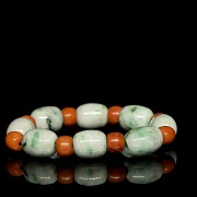 Jadeite bead bracelet, Qing dynasty