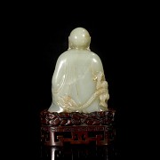 Carved jade figurine ‘Luohan and dragon’, Qing dynasty, Qianlong period