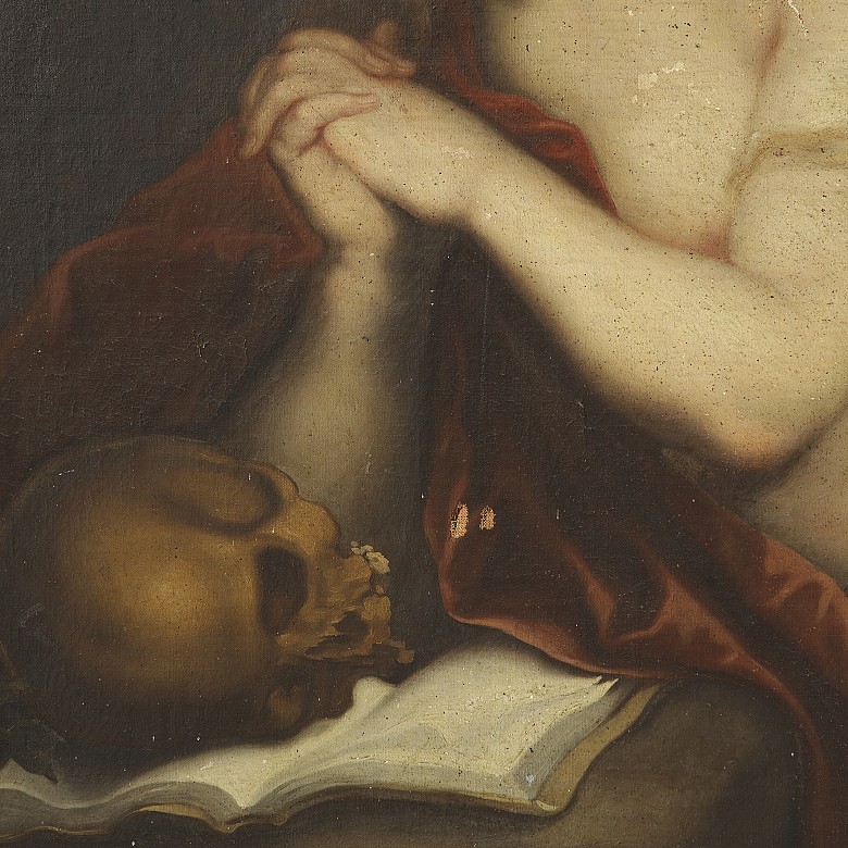 19th century Flemish School ‘Penitent Magdalene’