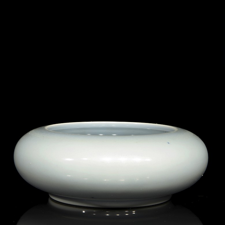 Bote para pinceles de porcelana china, con marca Kangxi