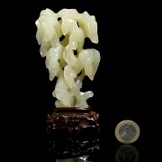 Carved white jade figurine ‘Taihu’, Qing dynasty