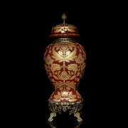 Large red vase, Louis XV style, 20th century - 9