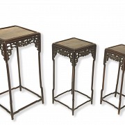 Chinese wooden nesting tables, 20th century