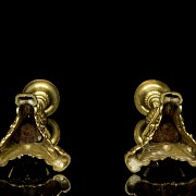 Pair of altar candlesticks, 20th century