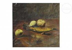 Juan Guillem Satorre (20th century) ‘Still life with herring’