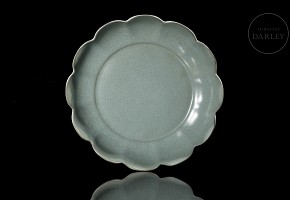 Celadon ‘Flower’ glazed ware dish, Song dynasty