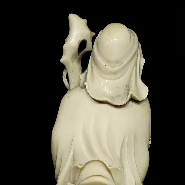 A carved ivory 