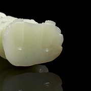 Hetian white jade guanyin, Qing dynasty