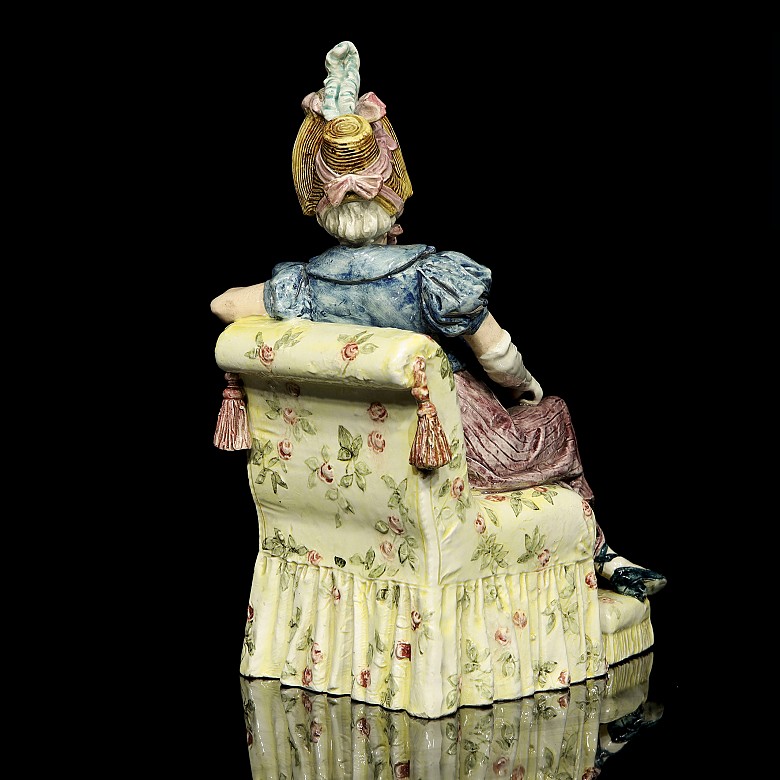 Porcelain enamelled figurine 