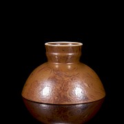 Pequeña copa de cerámica esmaltada, dinastía Qing