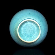 Chinese blue-green glazed vase, 20th century